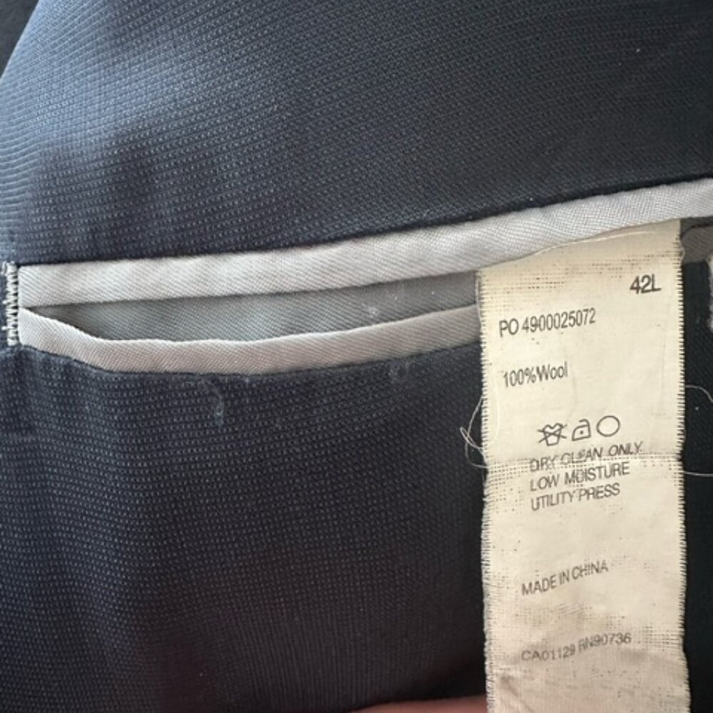 Wool Michael Kors Navy Suit - 42L - Picture 4 of 8